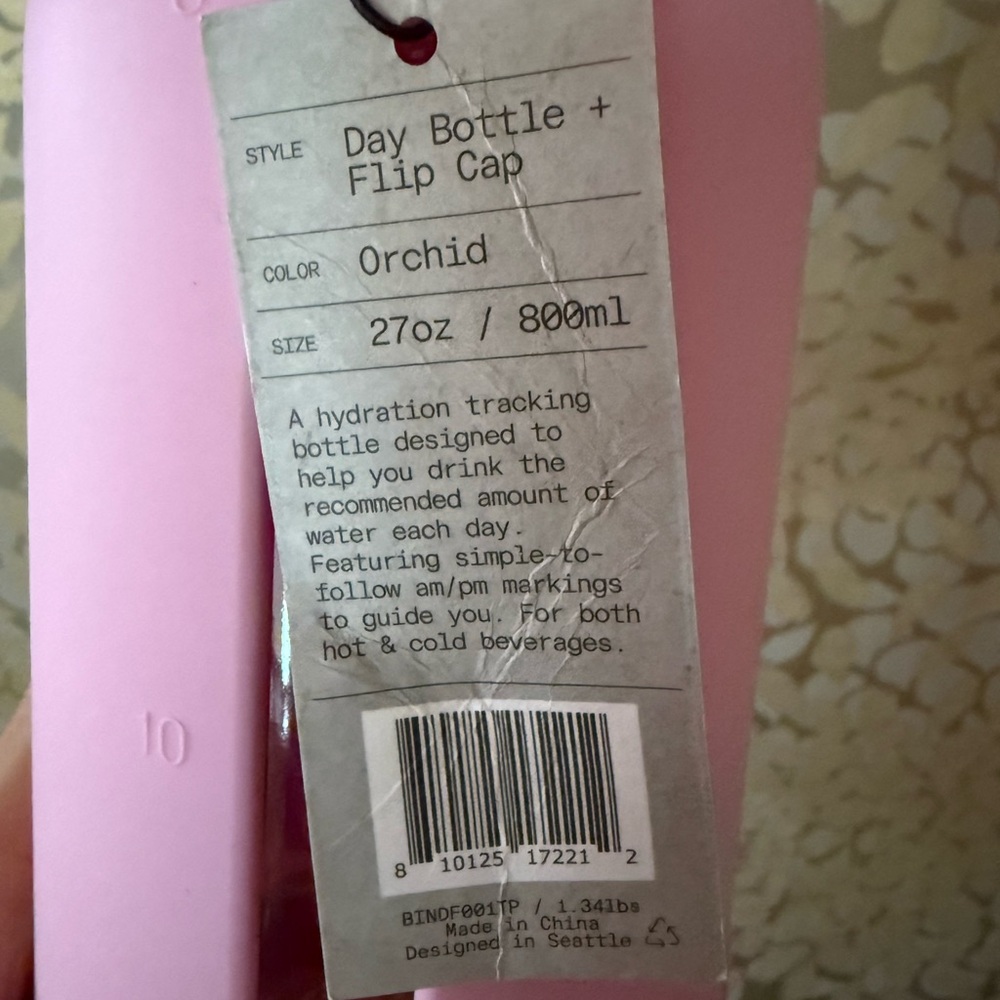 BINK Water Day Bottle with Flip Cap
